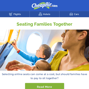 Should Airlines Seat Families Together for Free?