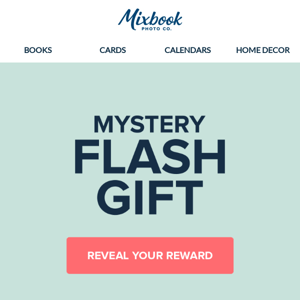 Mixbook, your mystery reward is here