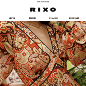 A true RIXO Bohemian dress