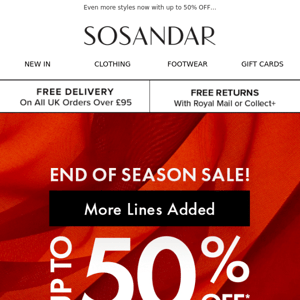 MORE LINES ADDED! The SALE Just Got Bigger…