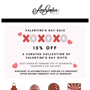 Sharing the LOVE. Shop our Valentine's Day Sale Now.