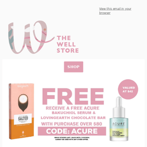 FREE ACURE $42 GIFT + 15% ABODE LAUNDRY