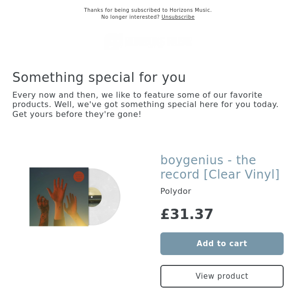 NEW! boygenius - the record [Clear Vinyl]