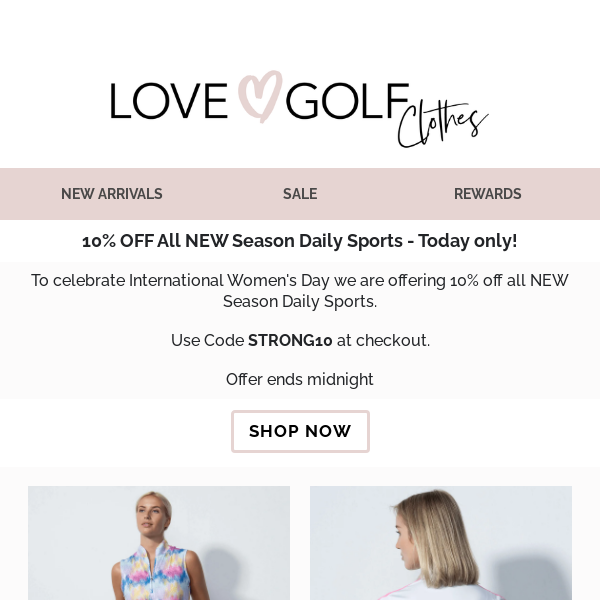 Happy International Women's Day! Daily Sports Offer Inside...