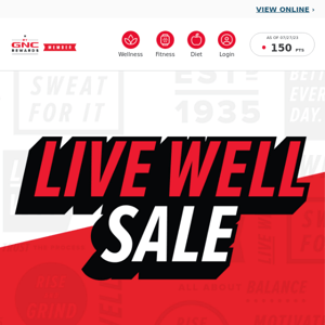 🗓️ Save the date. Get a bigger 🛒. It's the Live Well Sale!