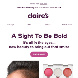 Claire's Europe get your glam on with these fresh arrivals