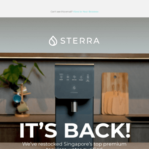 IT’S BACK: Sterra 7™