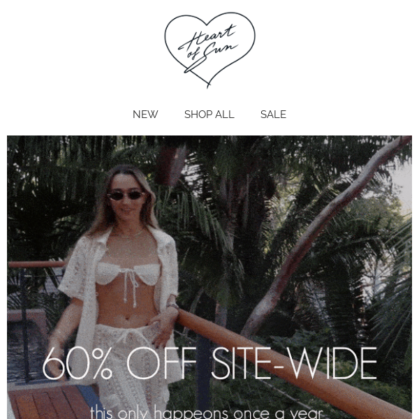 60% OFF SITE-WIDE - BEST SALE OF THE YEAR