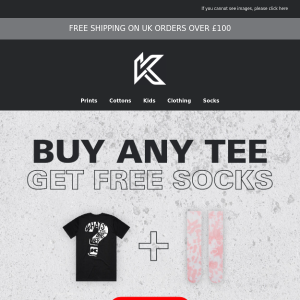 Free Socks With Any T-shirt