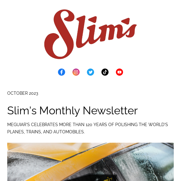 ⭐️ Slim's Detailing Newsletter