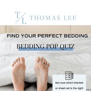 Bedding Pop Quiz