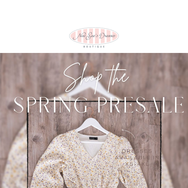 Chapter 1 SPRING Presale is here! Sizes XS-4XL 🌸