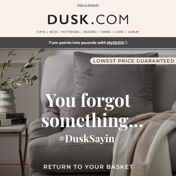 Left something behind, DUSK.com? 🛒