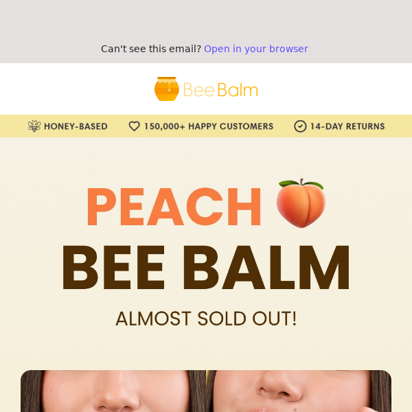Peach Bee Balm: Almost Sold Out!