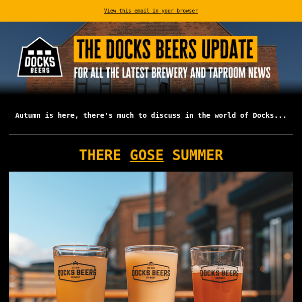 The Docks Beers Update - September 2022