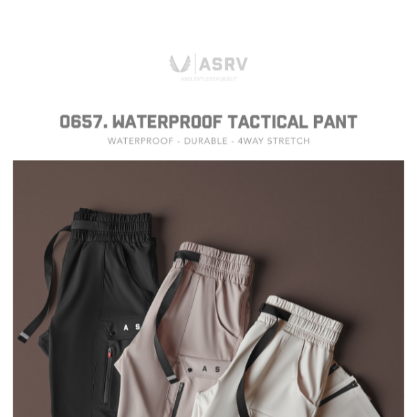 New Release // 0657. Waterproof Tactical Pant