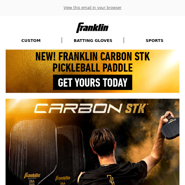 It's HERE! Shop the NEW Carbon STK Pickleball Paddle