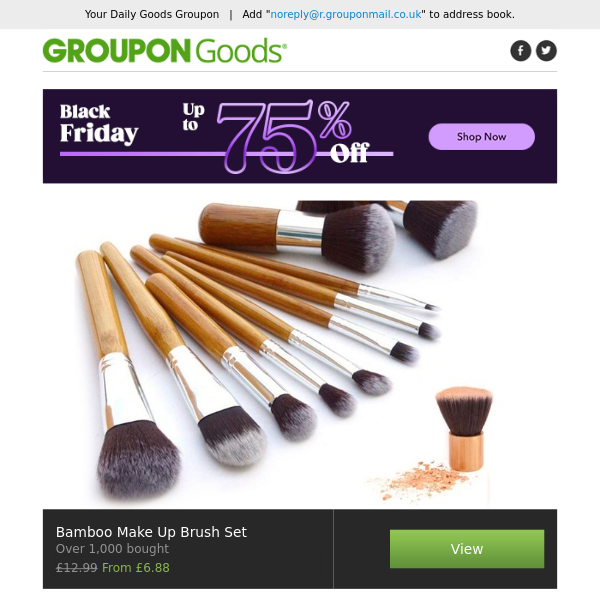 Bamboo Make Up Brush Set, One or Two Argon Tableware Cast Iron Casserole Dishes, One or Two 3D Model Puzzle Kits, Black Friday Emma Essential Mattress & More