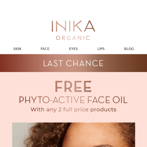 Last chance! FREE Phyto-Active Face Oil
