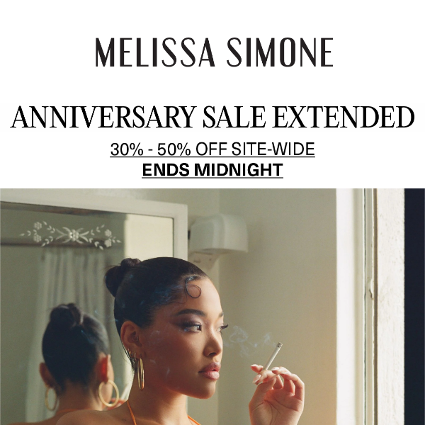 ANNIVERSARY SALE EXTENDED: ENDS MIDNIGHT