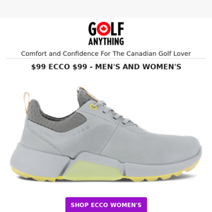 $99 ECCO $99 Men's & Women's Golf Shoes