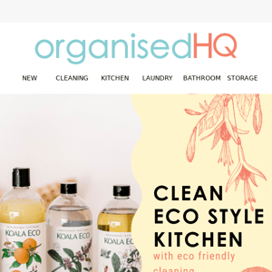 A sparkling clean kitchen with Eco-Friendly products