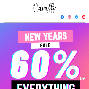 🚨ENDS TODAY🚨  🎁 60% OFF EVERYTHING NEW YEARS SALE!