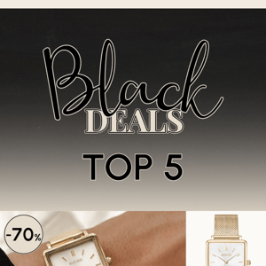 Black Deals - top 5 SALE items