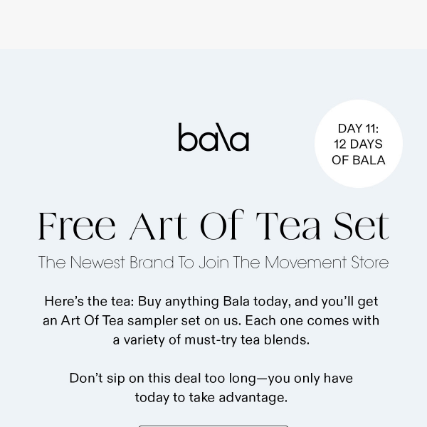 FREE Art Of Tea set with purchase ☕✨