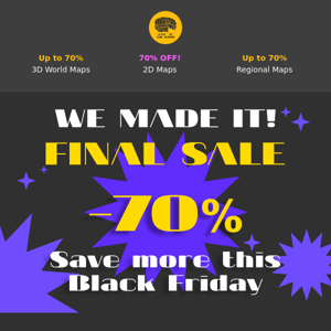 We made it! 🙌 Final and biggest Sale — 70% for subscribers! 🖤🖤