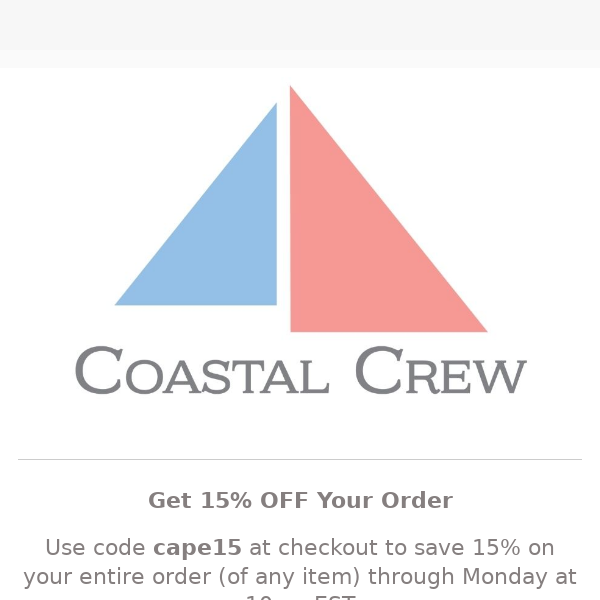 🦞 Save 15% - Plus Cape Cod Restock