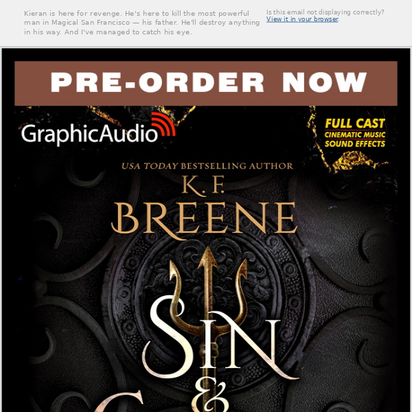 PRE-ORDER Demigods of San Francisco 1: Sin and Chocolate by K.F. Breene!