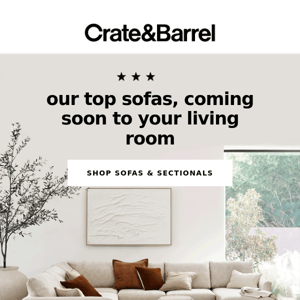 ★★★★★ | Meet our top sofas (& they’re all shipping fast)