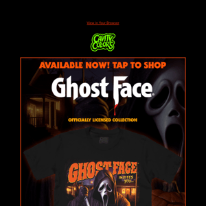 🎃 GHOST FACE 🔪 AVAILABLE NOW!