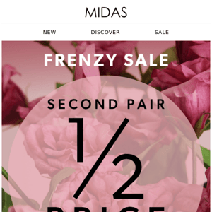 Midas Shoes Australia, It's here! Second Pair Half Price Starts Now