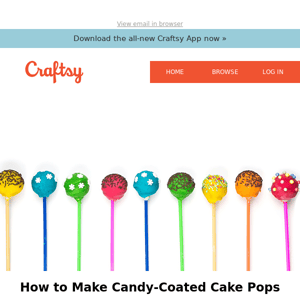 How to Make Candy-Coated Cake Pops