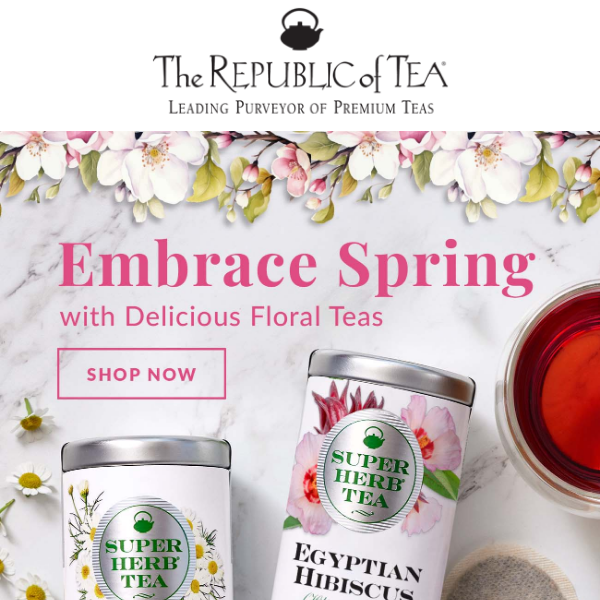 Best-Selling Floral Teas to Celebrate Spring