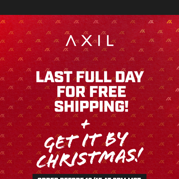 Last Full Day for Free Shipping on Orders $50+