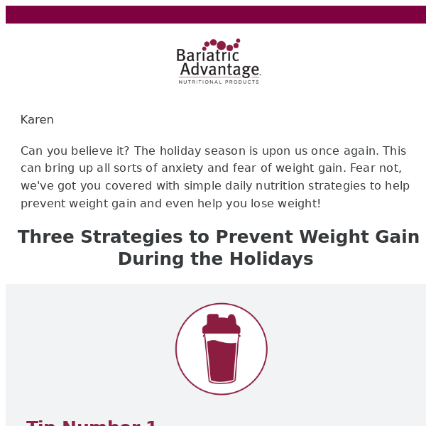 Worried About Holiday Weight Gain?