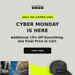 Get 15% Off Everything on GoPro.com
