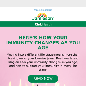 How does your immunity change as you age?