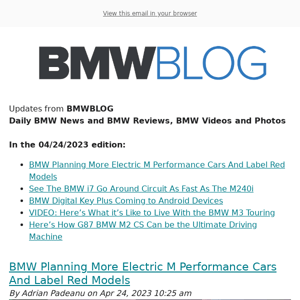 Posts from BMWBLOG for 04/24/2023