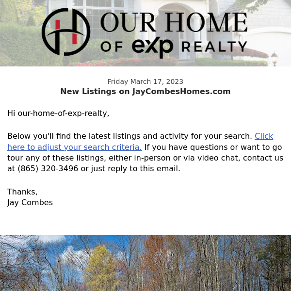 New Property Listings on JayCombesHomes.com