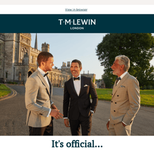 T.M Lewin is Back to Business