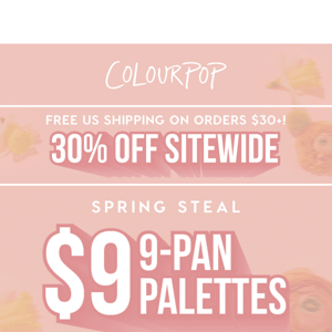 ⏰ Final Hours - Get Your $9 9-pan Palettes!