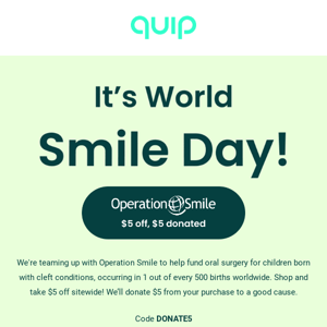 Support kids’ healthy grins on World Smile Day