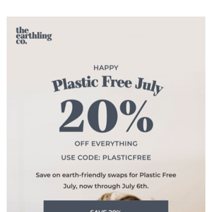 20% Off 👉Earth-Friendly Swaps