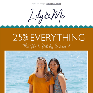Ends soon I 25% off everything 
