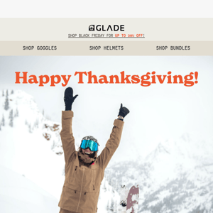 Happy Thanksgiving from the Glade team! 🦃