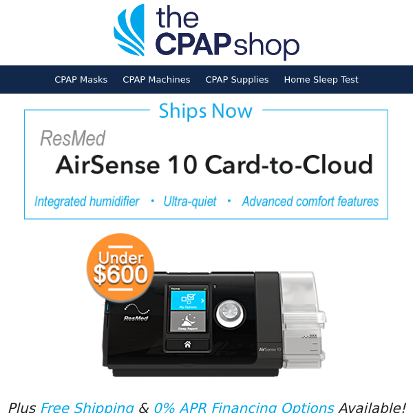 Hot Deal! 50% off the ResMed AirSense 10 Card-to-Cloud—Coupon Inside - The  CPAP Shop
